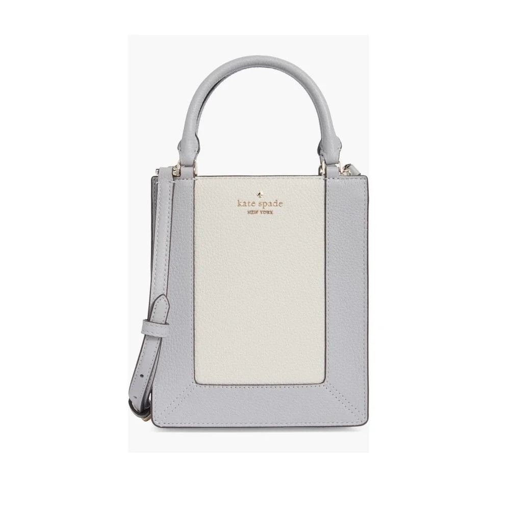 Nwt‎ Kate Spade New York Lena colorblocked pebbled leather mini tote bag